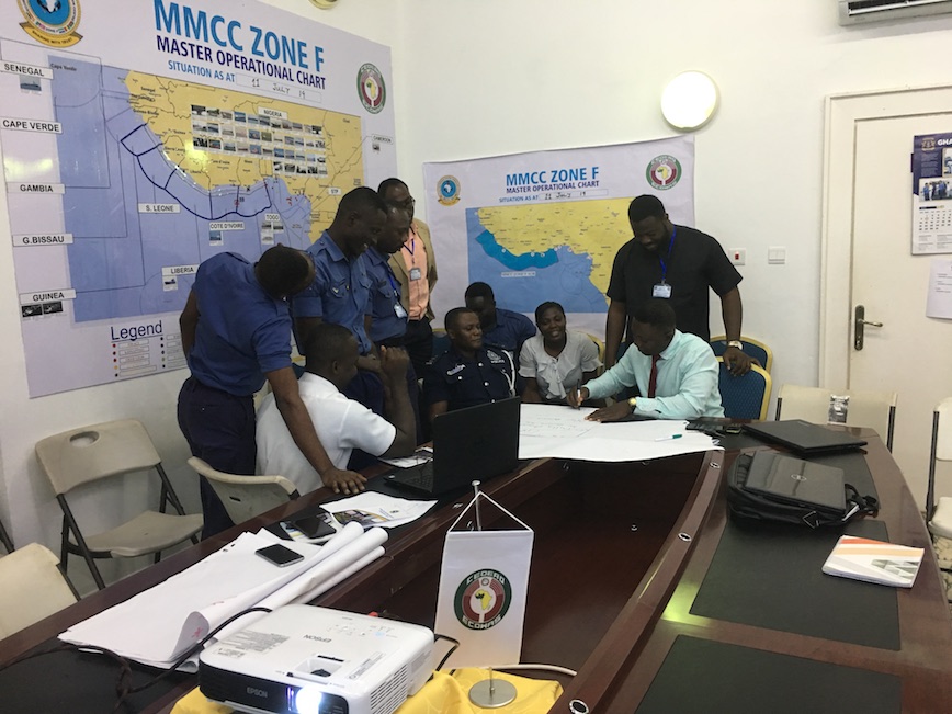 Ghana maritime agencies trained together in managing the maritime security information