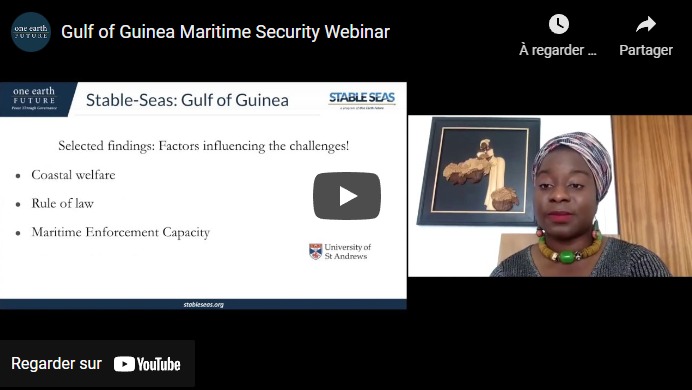 Webinaire Sécurité maritime dans le Golfe de Guinée